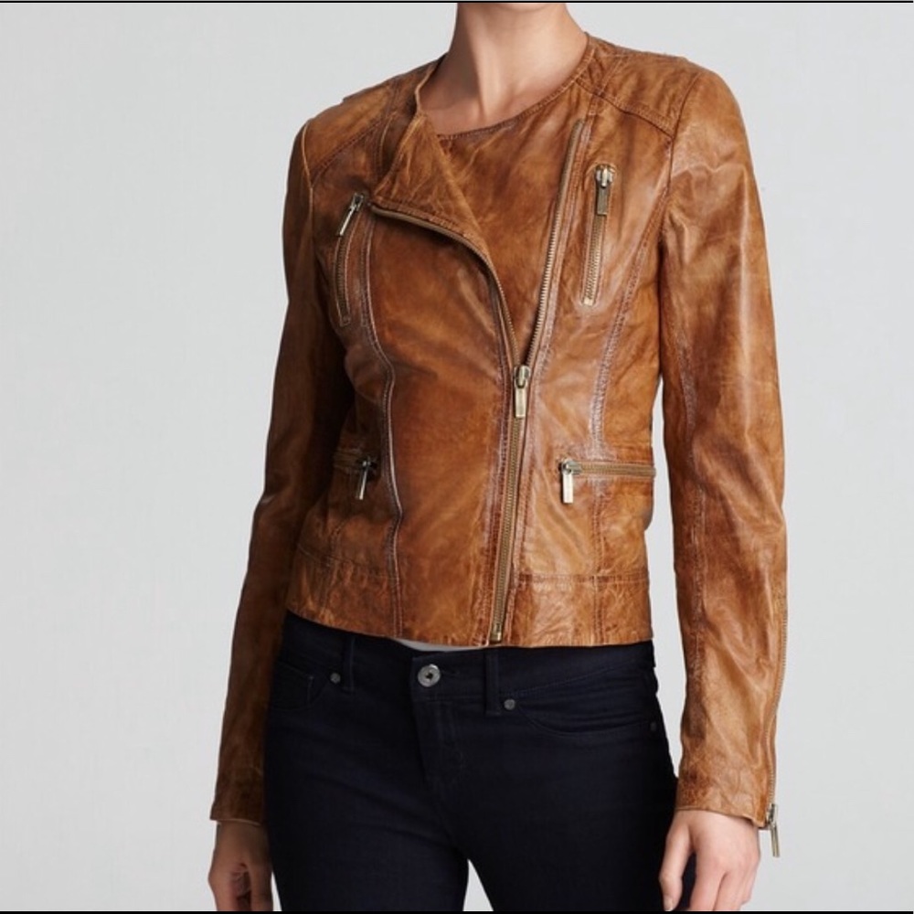 Michael Kors genuine leather jacket
